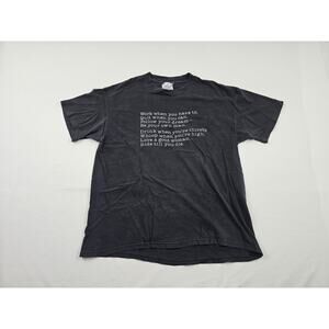 Love a Good Woman Ride Till You Die Bike Week 1991 T-Shirt Black Sz XL